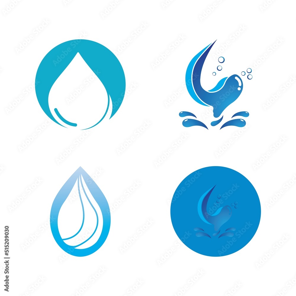 Water drop logo template vector Water drop logo template vector