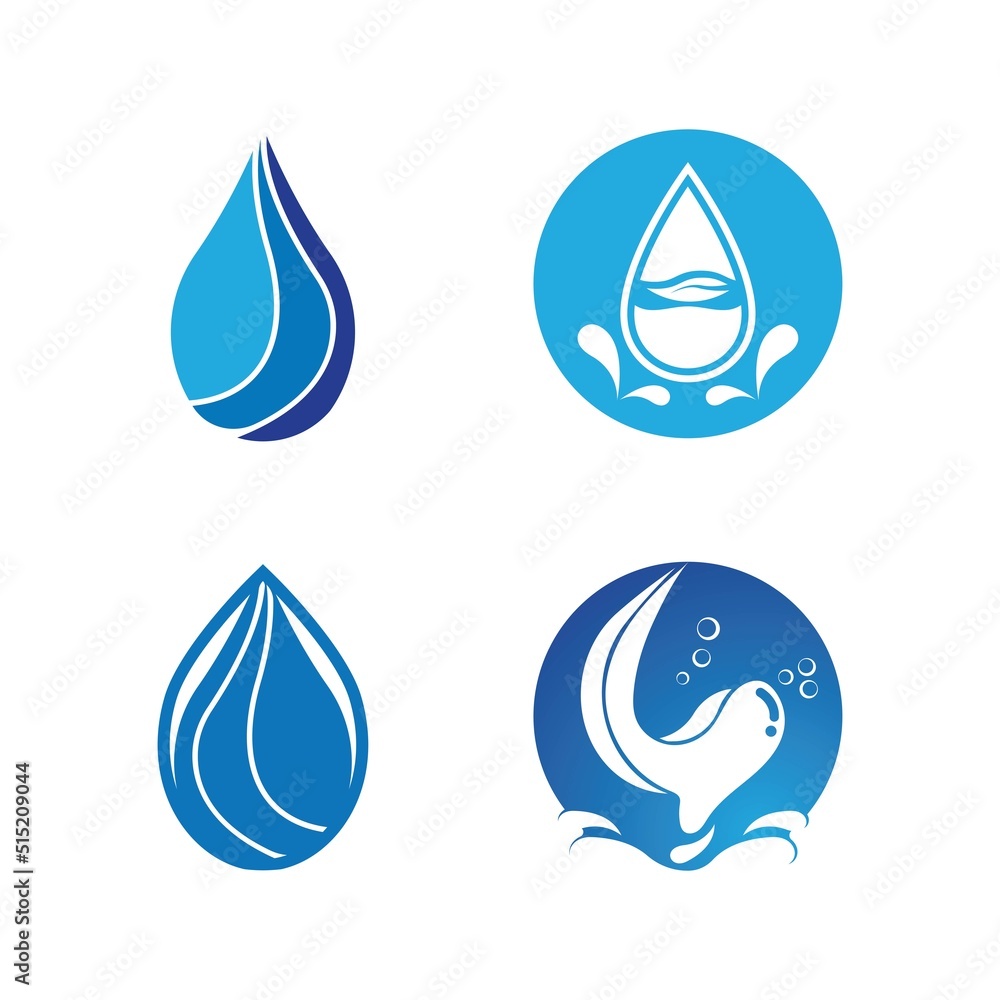Water drop logo template vector Water drop logo template vector