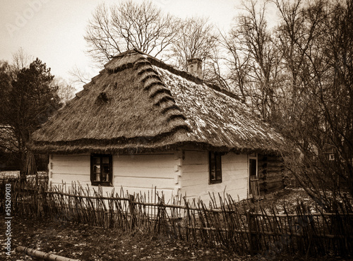 An old cottage in Guciów in Roztocze.
