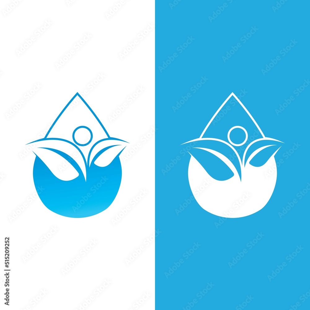 Fototapeta premium Water drop logo template vector