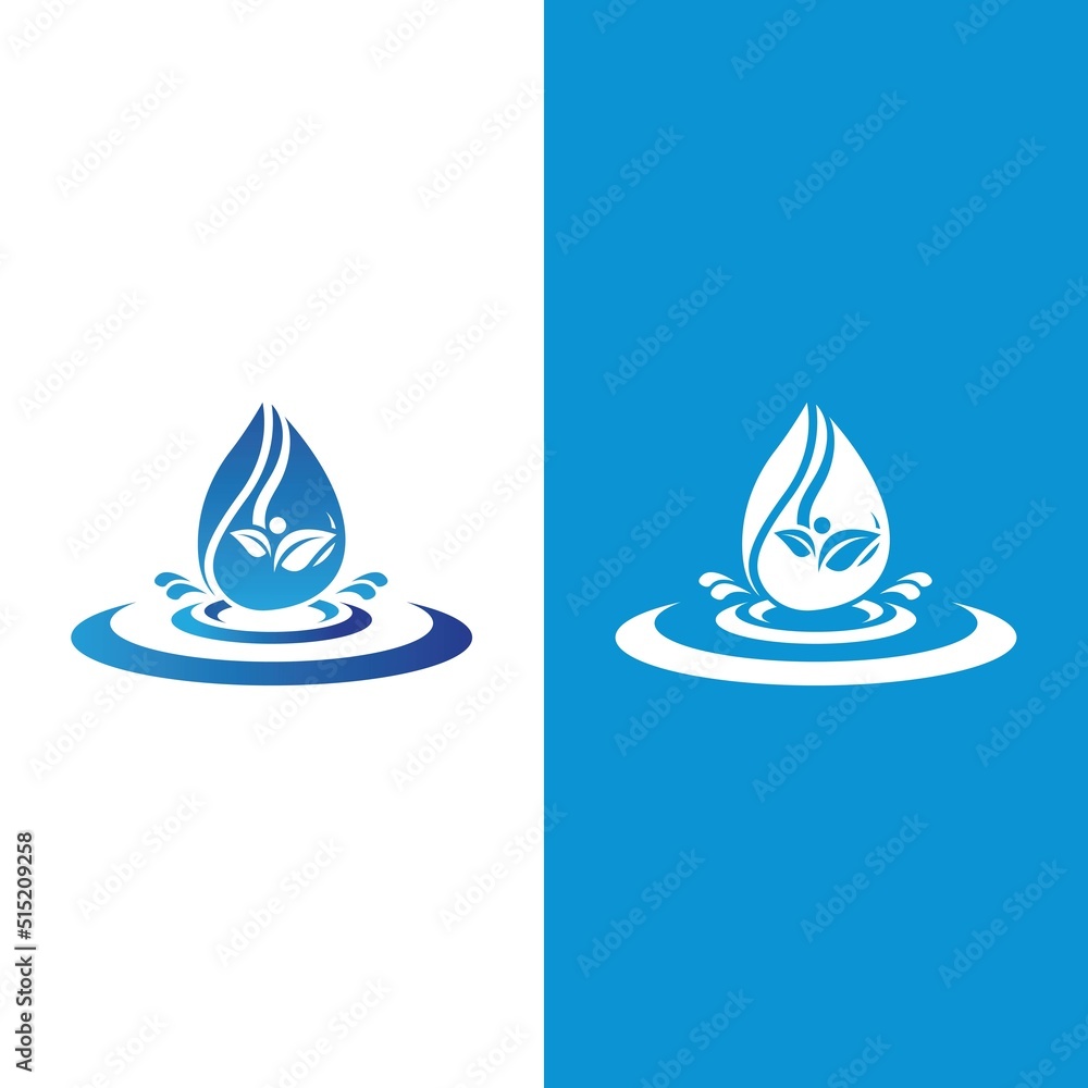 Fototapeta premium Water drop logo template vector