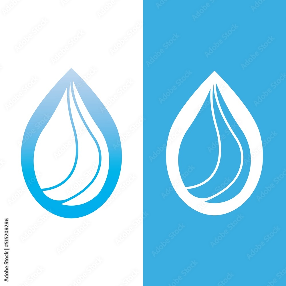 Water drop logo template vector Water drop logo template vector