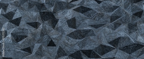 Photography Granite gray polygonal crystals background