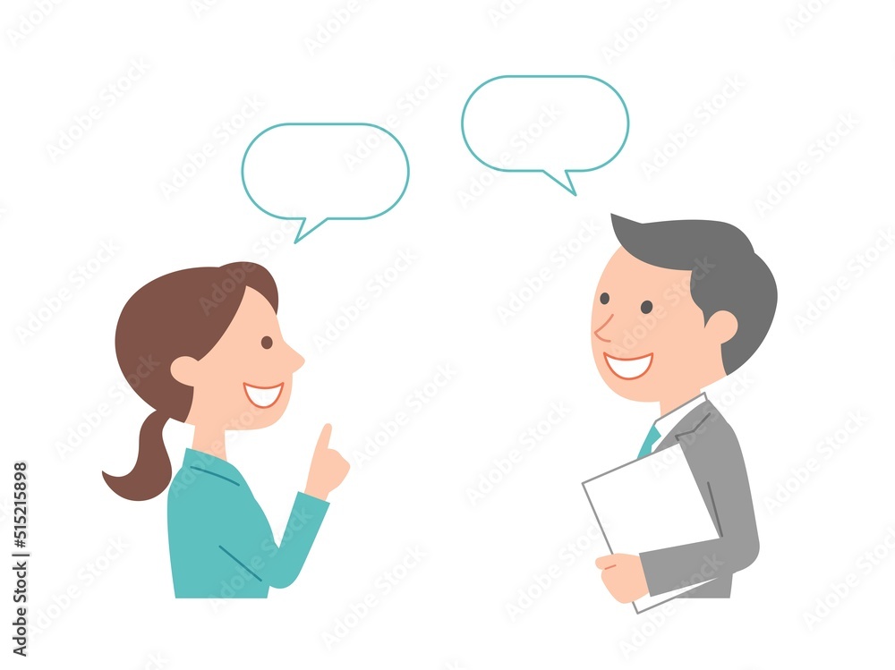会話をするビジネスパーソン2