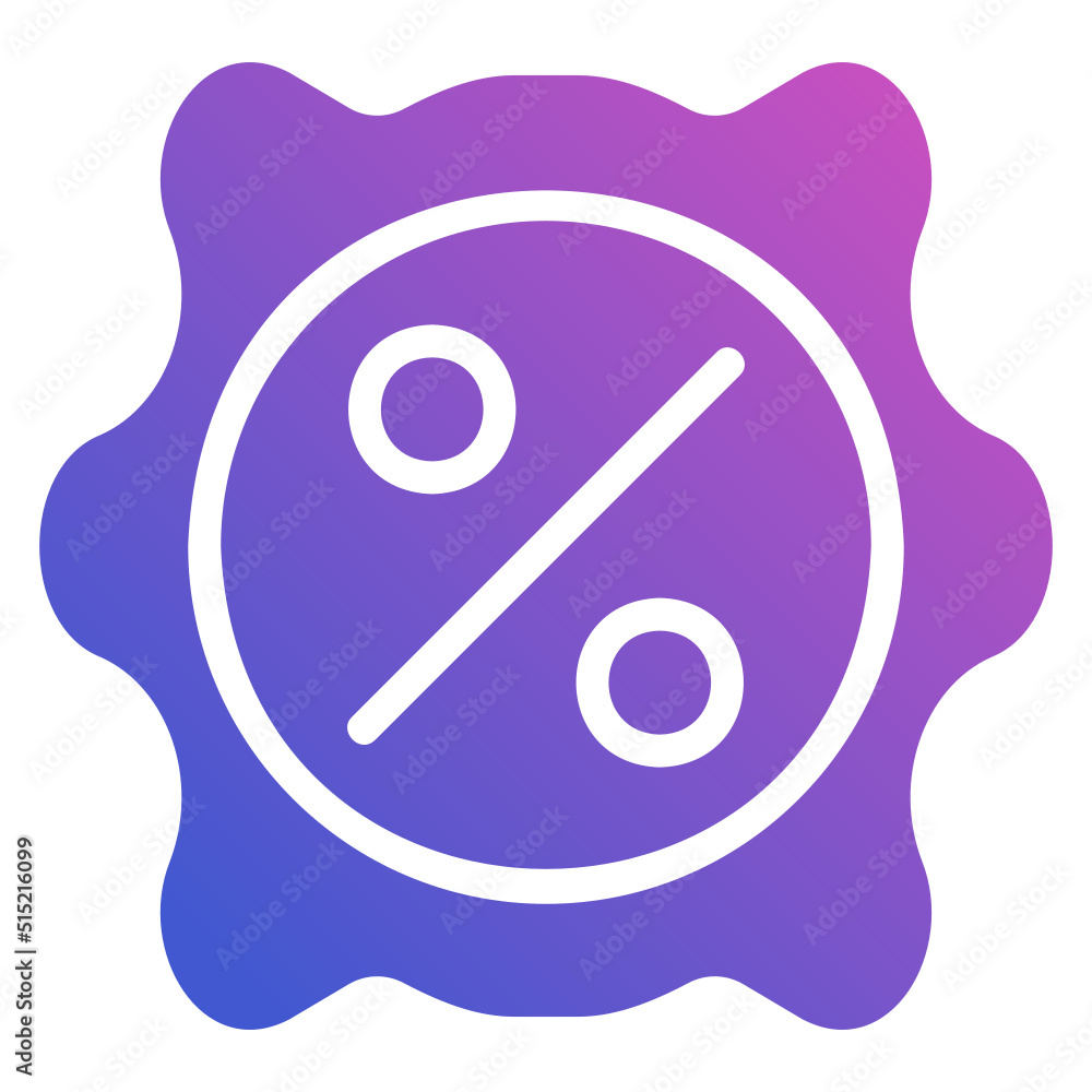 Discount Badge flat gradient icon. Can be used for digital product, presentation, print design and more. Discount Badge flat gradient icon. Can be used for digital product, presentation, print design and more.