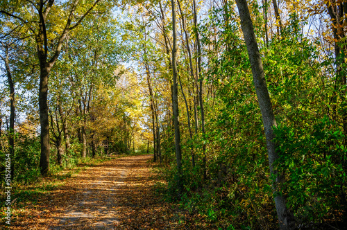 A path along the East River Trail in De Pere, Wisconsin