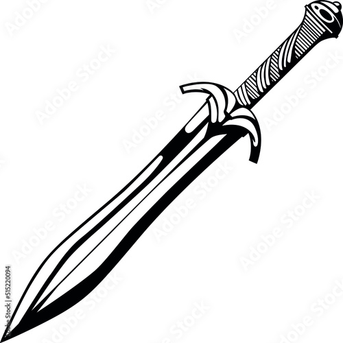 Fantasy Elvish Sword Vector