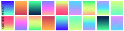 Set of vector grainy gradients in pastel colors. For covers, wallpapers, branding and other projects. You can use a grainy texture for any of the gradients. © RSLN