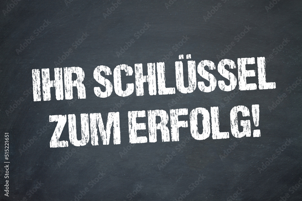 Obraz premium Ihr Schlüssel zum Erfolg!