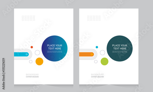 Cover design for annual report and business catalog, magazine, flyer or booklet. Brochure template layout. A4 cover vector EPS-10