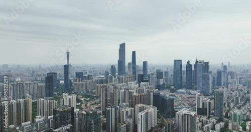 Wallpaper Mural Aerial view of the center of Guangzhou, China Torontodigital.ca