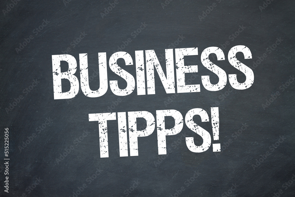 Obraz premium Business Tipps!