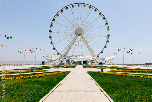 Ferris Wheel also known as the Baku Eye is a Ferris wheel on Baku Boulevard  Azerbaijan.