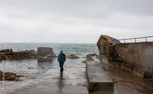 Photography Forty Foot, a promontory on the southern tip of Dublin Bay at Sandycove, County