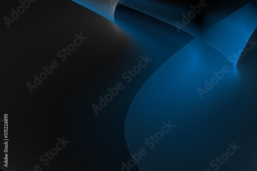 Abstract illustration of spreading overlapping waves from different directions on a dark background