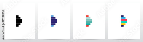 Bar Chart From Letter Logo Design I