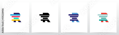 Bar Chart From Letter Logo Design R