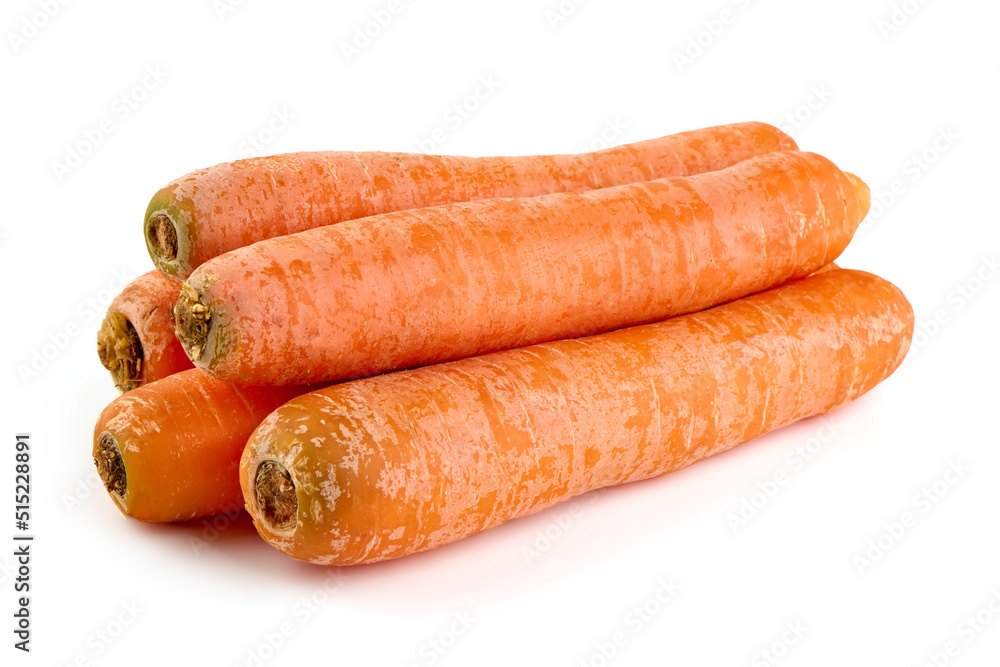 Fresh Carrots, isolated on white background. Fresh Carrots, isolated on white background.