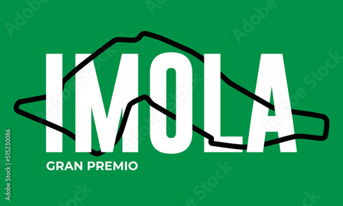 Fotografie Race tracks, circuit for motorsport and auto sport. Imola, Italy.