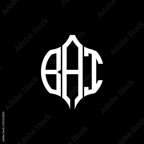BAI letter logo. BAI best black background vector image. BAI Monogram logo design for entrepreneur and business.
