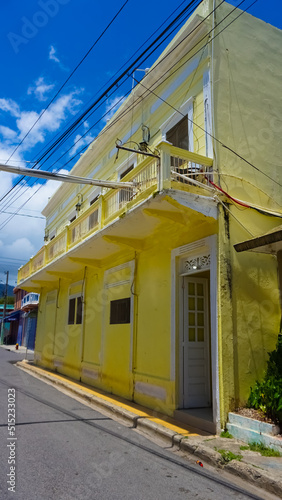 Fototapeta Naklejka Na Ścianę i Meble -  Buildings in the center of Puerto Plata, Dominican Republic