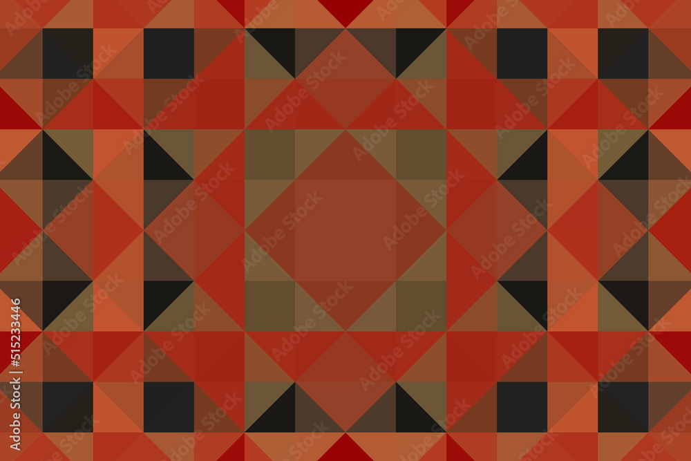 Abstract terracotta background. A texture created from a variety of multicolored triangles. Abstract terracotta background. A texture created from a variety of multicolored triangles.