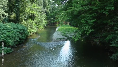 The Lambro river crossing the Monza's park (Italy) photo