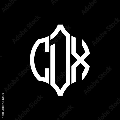 CDX letter logo. CDX best black background vector image. CDX Monogram logo design for entrepreneur and business.
 photo