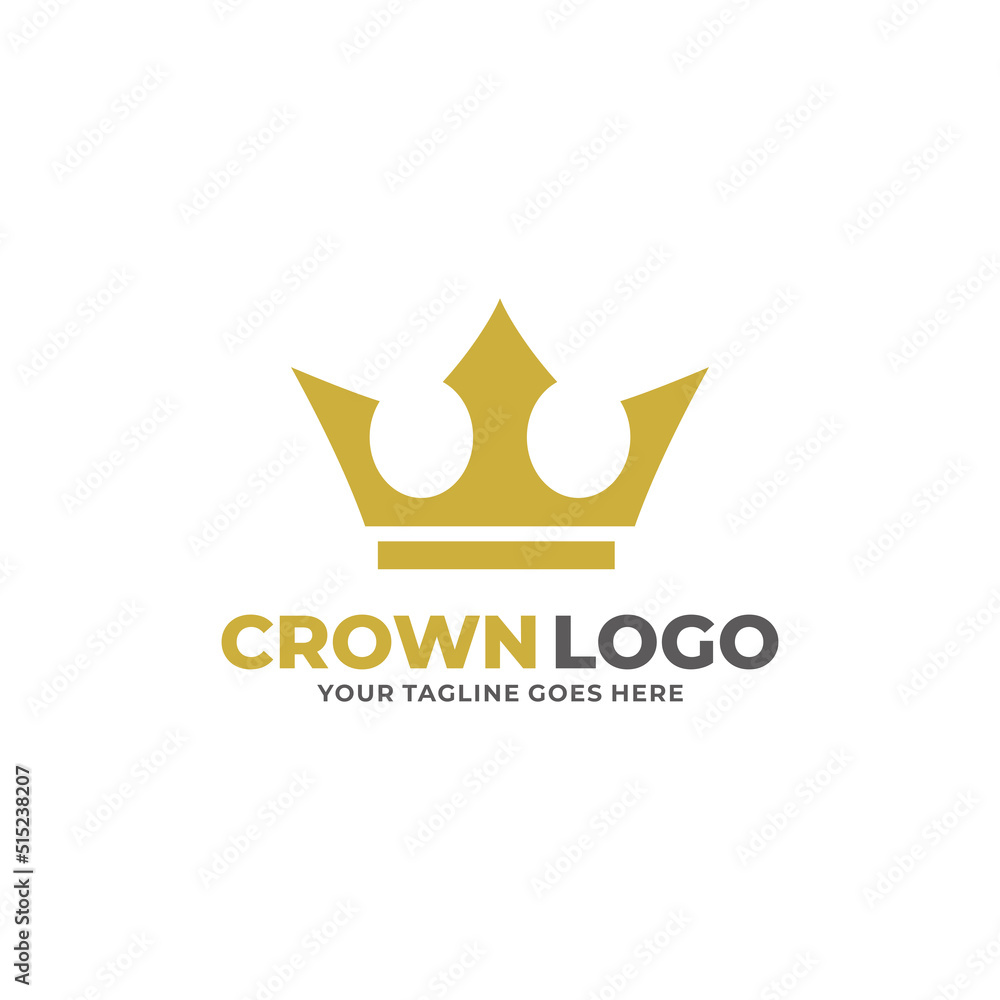 Obraz premium Crown simple flat logo design
