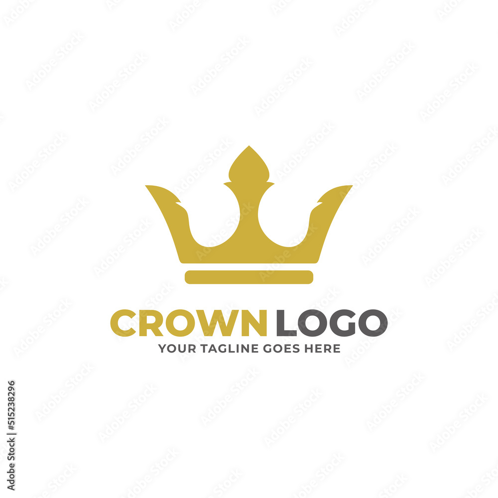 Obraz premium Crown simple flat logo design