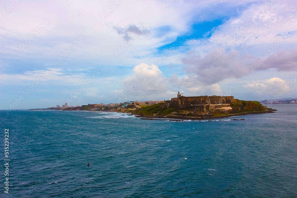 The wall of fort San Cristobal in San Juan, Puerto Rico The wall of fort San Cristobal in San Juan, Puerto Rico