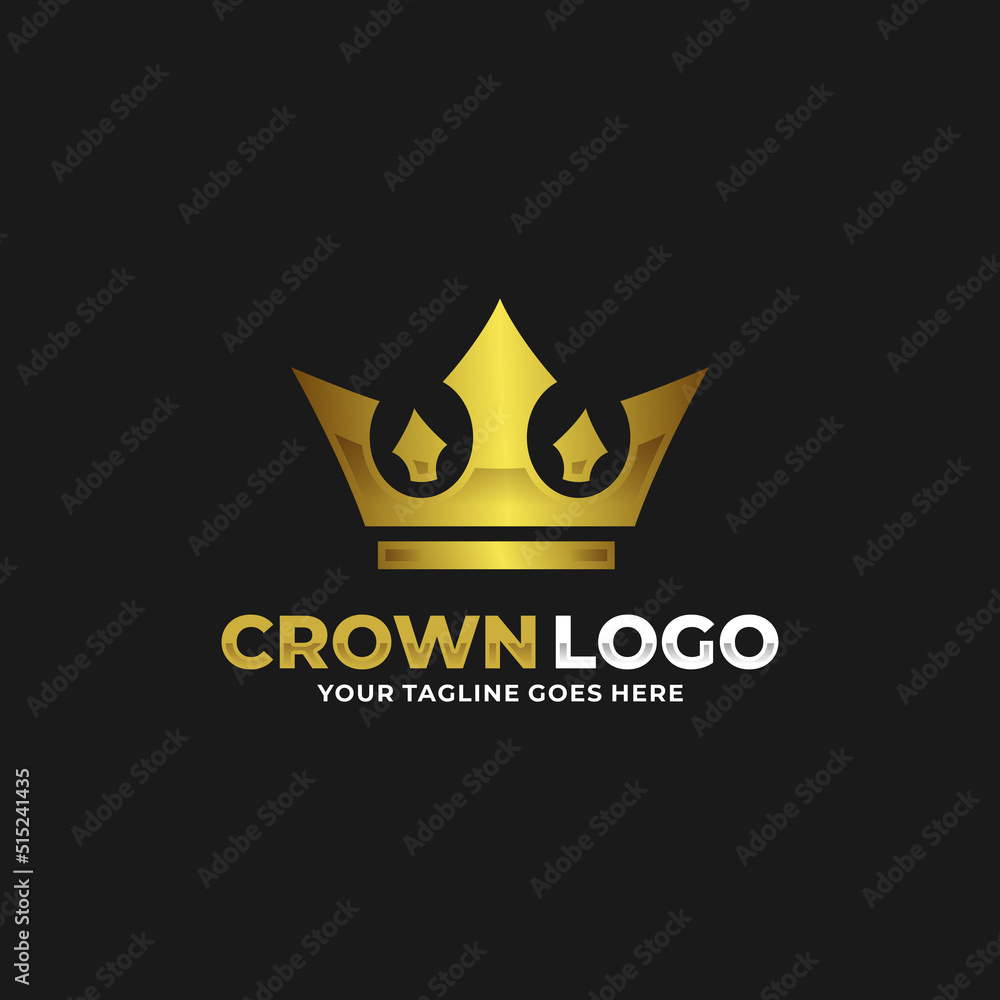 Crown logo design vector illustration Crown logo design vector illustration
