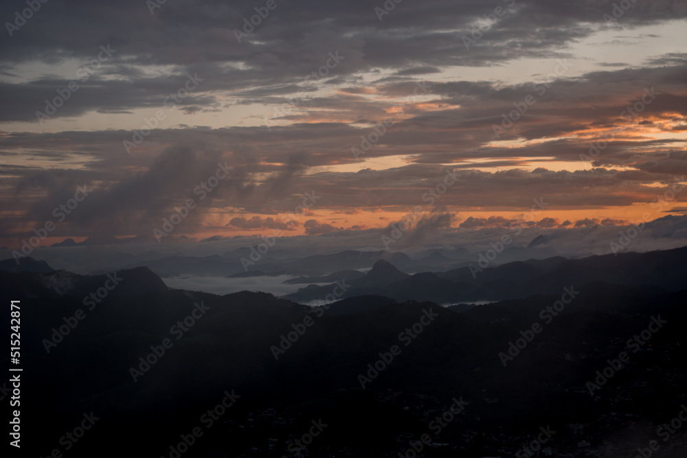 Fototapeta premium Senset / Sunrise in Rio de Janeiro Brasil