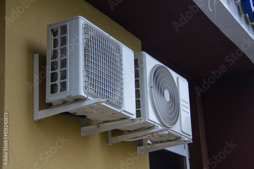 Air conditioners for cooling the air in apartment buildings