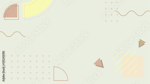 Background in the style of the 80s with multicolored geometric shapes on the black background. Illustration for hipsters Memphis style