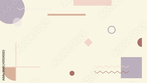 Background in the style of the 80s with multicolored geometric shapes on the black background. Illustration for hipsters Memphis style