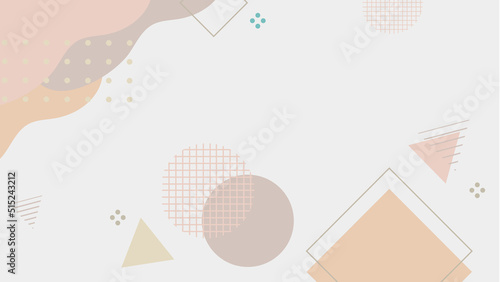 Background in the style of the 80s with multicolored geometric shapes on the black background. Illustration for hipsters Memphis style