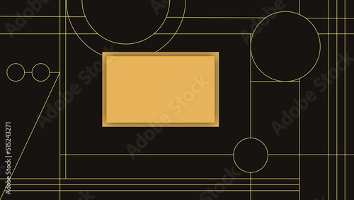 Art deco divider header set. Gold retro artdeco border 1920s decorative ornaments, vector minimal elegant golden frames creative template design for wedding invitation card