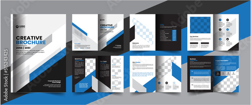 Corporate company profile brochure annual report booklet business proposal layout concept design