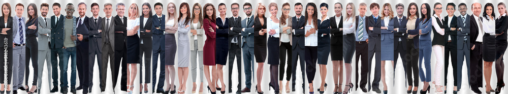 panoramic collage of a group of successful young business people. panoramic collage of a group of successful young business people.