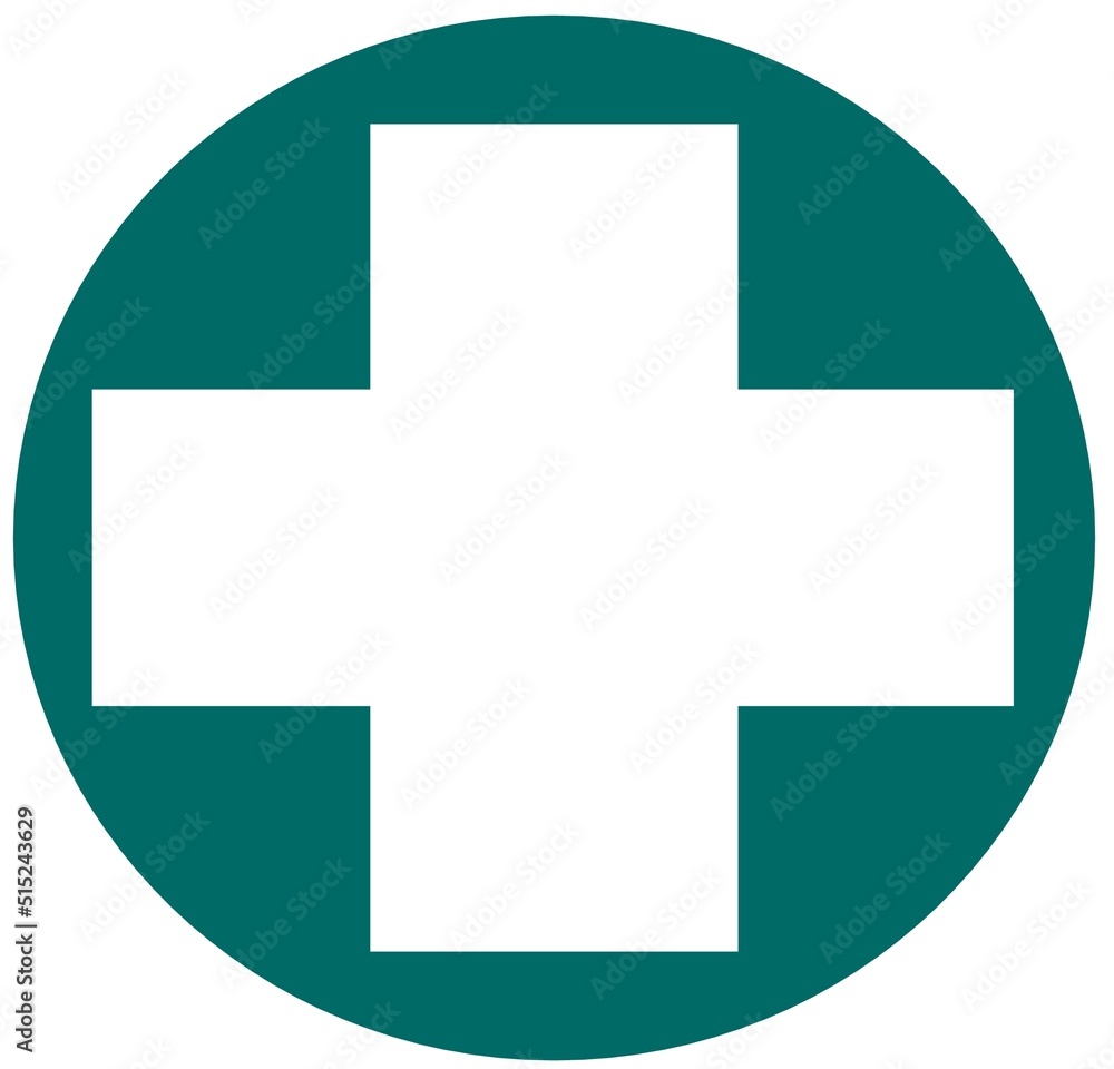 Obraz premium Medical cross icon.