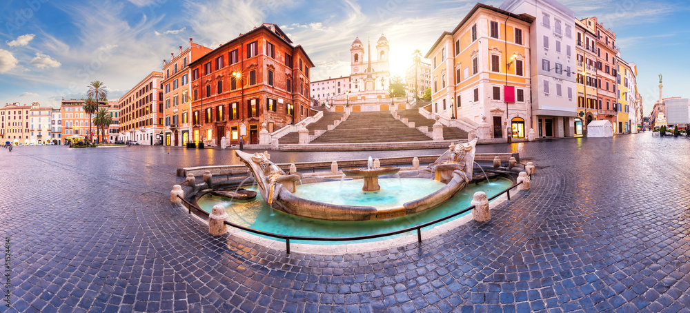 Fountain of the Boat near the Spanish Steps, Rome, Italy