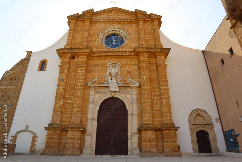 Agrigento, Sicily (Italy): detail view of the Cathedral of San Gerlando