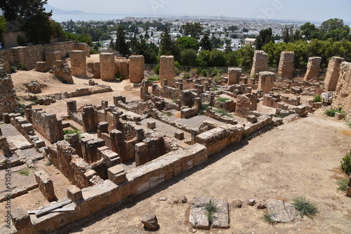 Photography Carthage, Tunis, Tunisia, ruin, historic