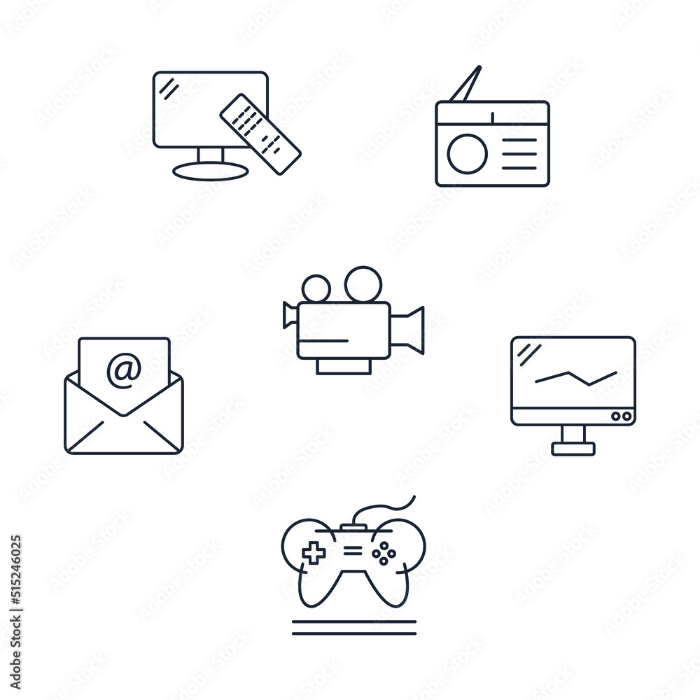 multimedia icons set . multimedia pack symbol vector elements for infographic web multimedia icons set . multimedia pack symbol vector elements for infographic web