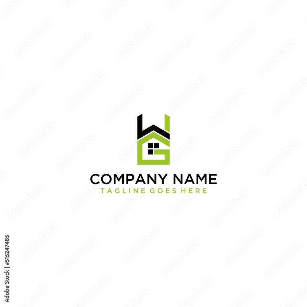 GW Real Estate Initial Logo Sign Design GW Real Estate Initial Logo Sign Design