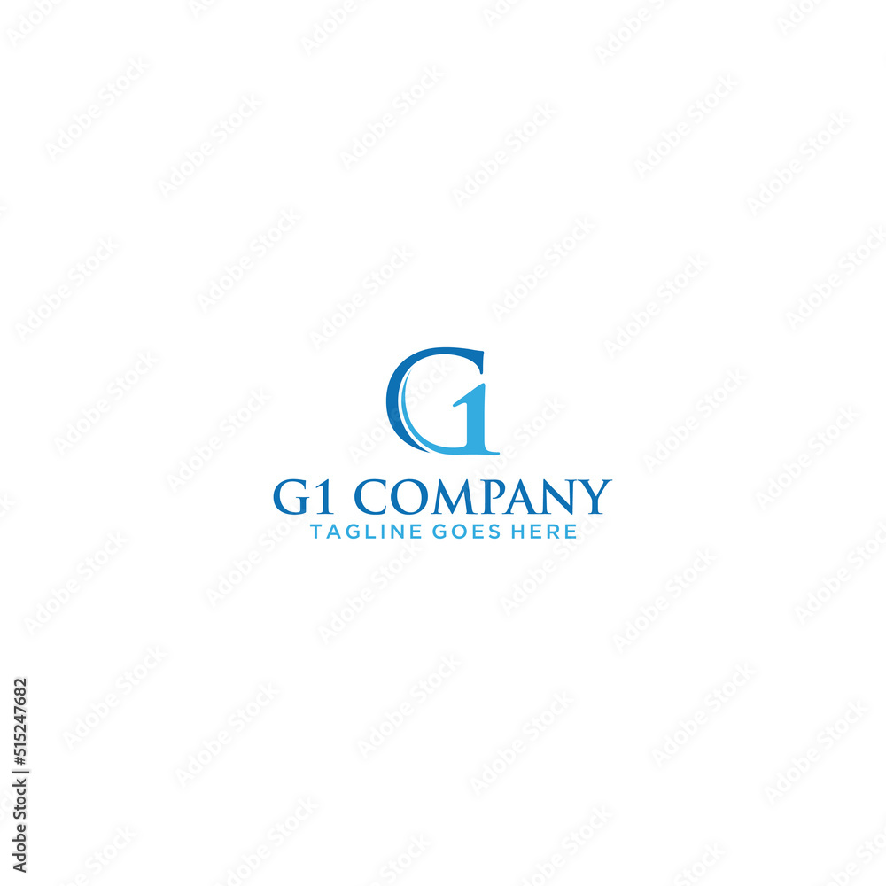 G1 Initial Logo Sign Design