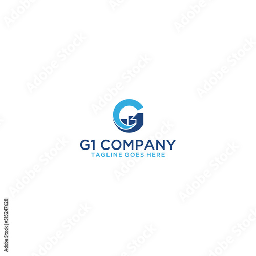 G1 Initial Logo Sign Design
