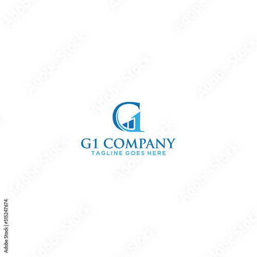 G1 Initial Logo Sign Design