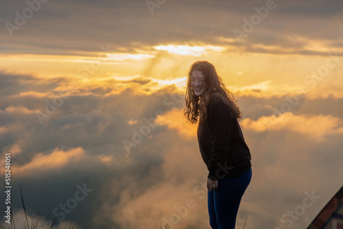 Εκτύπωση καμβά Woman Sunrise or Sunset in Rio de Janeiro